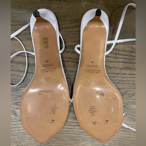 Isabel Marant 50mm Aridee python print leather sandals- 40 NWT - Picture 6 of 7